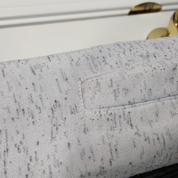 Men's Free Planet patch crew neck zip up sweatshirt Size large gray black - Picture 5 of 9